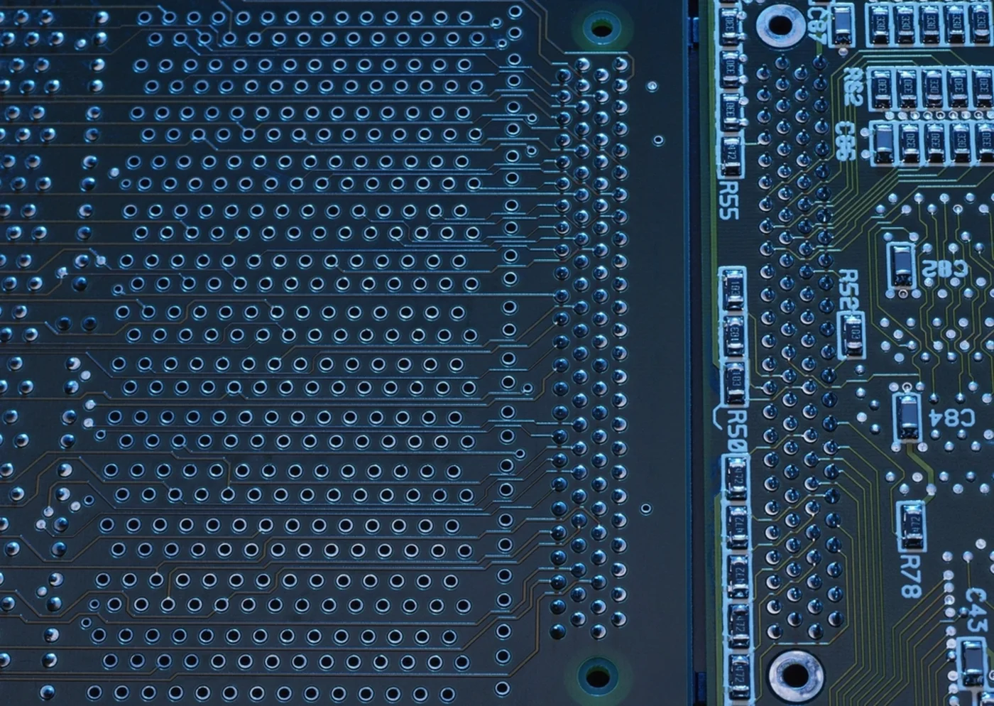 Circuit board close up