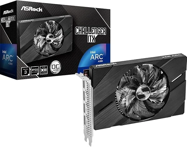 ASRock Intel Arc A380 Challenger ITX 6GB graphics card