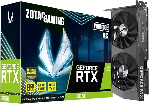 ZOTAC Gaming GeForce RTX 3050 Twin Edge OC 8GB graphics card